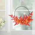 thumbnail image 4 of Guirnalda de flores artificiales Simulación Guirnalda floral Ventana de pared Guirnalda Guirnaldas de puertas para interiores Telón de fondo al aire arce y flor Baoblaze coronas de puerta, 4 of 7