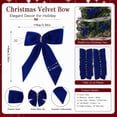 thumbnail image 6 of IPEWLEX Set of 12 Royal Blue Satin Christmas Bows with Wired Tails – 4 Inch Decorative Bows for Wreaths, Trees, Gift Wrapping & Holiday Decor, 6 of 7