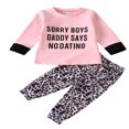 thumbnail image 1 of PENGXIANG Baby Boys 2PCS Pants Sets Long Sleeve  Neck Sweatshirt Tops Solid Color Pants Sets, 1 of 6