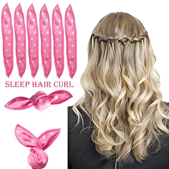FACEGA 10Pcs Sleep-Friendly Hair Rollers, Curlers for Beautiful Curls, Long-Lasting Curls Hair Rollers to Sleep In