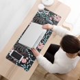 thumbnail image 3 of Long Mouse Pads for Desk,Pioneer Flower Floral Print Pattern Desk Mats on Top Of Desks, Desk Mouse Pad Extra Large with 3mm Non-Slip Base and Stitched Edge for Gaming,Office,Work,Home 31.5"x11.8", 3 of 6