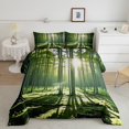 thumbnail image 2 of Erosebridal Green Tree Bedding Twin Comforter Set,Tropical Botanical Down Comforter,Spring Nature Bedding Sets Twin with Comforter For Adults,Super Cozy Room Decor Reversible,2 Pieces, 2 of 7