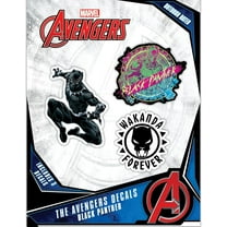 Marvel Black Panther Decals - Set of 3 Vinyl Stickers for Laptop Water Bottle Bike Helmet Skateboard Car - Marvel Stickers for Kids and Adults