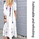 thumbnail image 3 of Vestido largo con estampado floral bohemio Cuello en V Cordón con cordones Ropa de manga larga Yuarrent AP000133-07B, 3 of 6