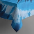 thumbnail image 4 of Blue Tie Dye Spiral Pattern Rectangle Tablecloth 60"x102",Waterproof Polyester Rectangle Table Cloth, Wipeable Spillproof Polyester Tablecloth for Dining, Camping, Indoor and Outdoor, 4 of 6