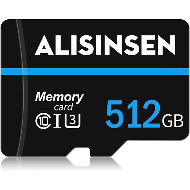 TF Card 512GB Micro SD 512GB Memory Card with a SD Card Adapter Class