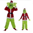 thumbnail image 2 of Disfraz de Grinch de monstruo peludo verde explosivo de Halloween, Papá Noel con trajes de pantalón, ropa de juego al por mayor, 2 of 4