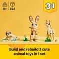 thumbnail image 4 of LEGO Creator 3in1 Cute Bunny Toy - Building Toys Set W/ 3 Build Options, Bunny, Seal, or Llama - Animal Figures for Kids, Girls & Boys, Ages 8+ - Gift Ideas for Birthdays - 31162, 4 of 8