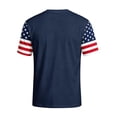 thumbnail image 4 of Zimjoy Independence Day Shirts for Men American Flag Patriotic 250th Anniversary USA Shirts Round Neck Short Sleeve 4th of July Tshirts, Navy L, 4 of 5