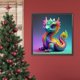 thumbnail image 3 of Pintura de diamante 5D DIY con taladro redondo decoración de pequeños dragones coloridos 30x30cm JShteea, 3 of 9