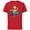 Red, variant on The Simpsons Homer and Snowball Tangled Holiday - Short Sleeve Cotton T-Shirt for Adults - Customized-White