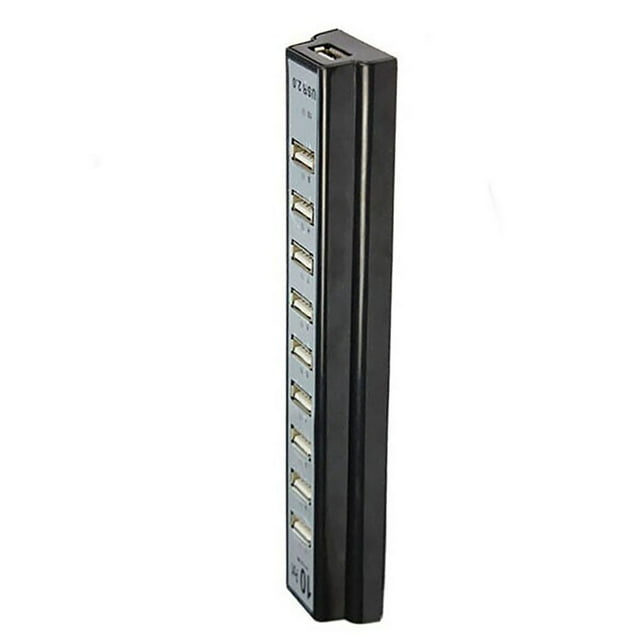 10 Port USB 20 Hub Adapter High Speed Universal Compact Portable Expansion Interface For Laptop Computer PC Power Data Transfer Charging Slim Desktop Notebook Versatile Efficient