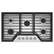 Whirlpool 36 Inch Gas Cooktop, 5 Burner Stainless Steel WCGK7036PS