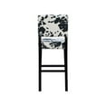 thumbnail image 5 of Riverbay Furniture 30" Microfiber & Wood Cow Print Bar Stool in Black/White, 5 of 18