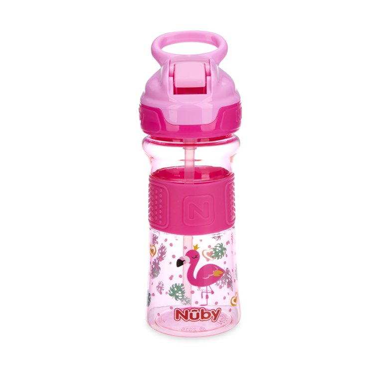 Nuby Thirsty Kids 12oz Flip-it Boost Cup, Flamingos - Walmart.com