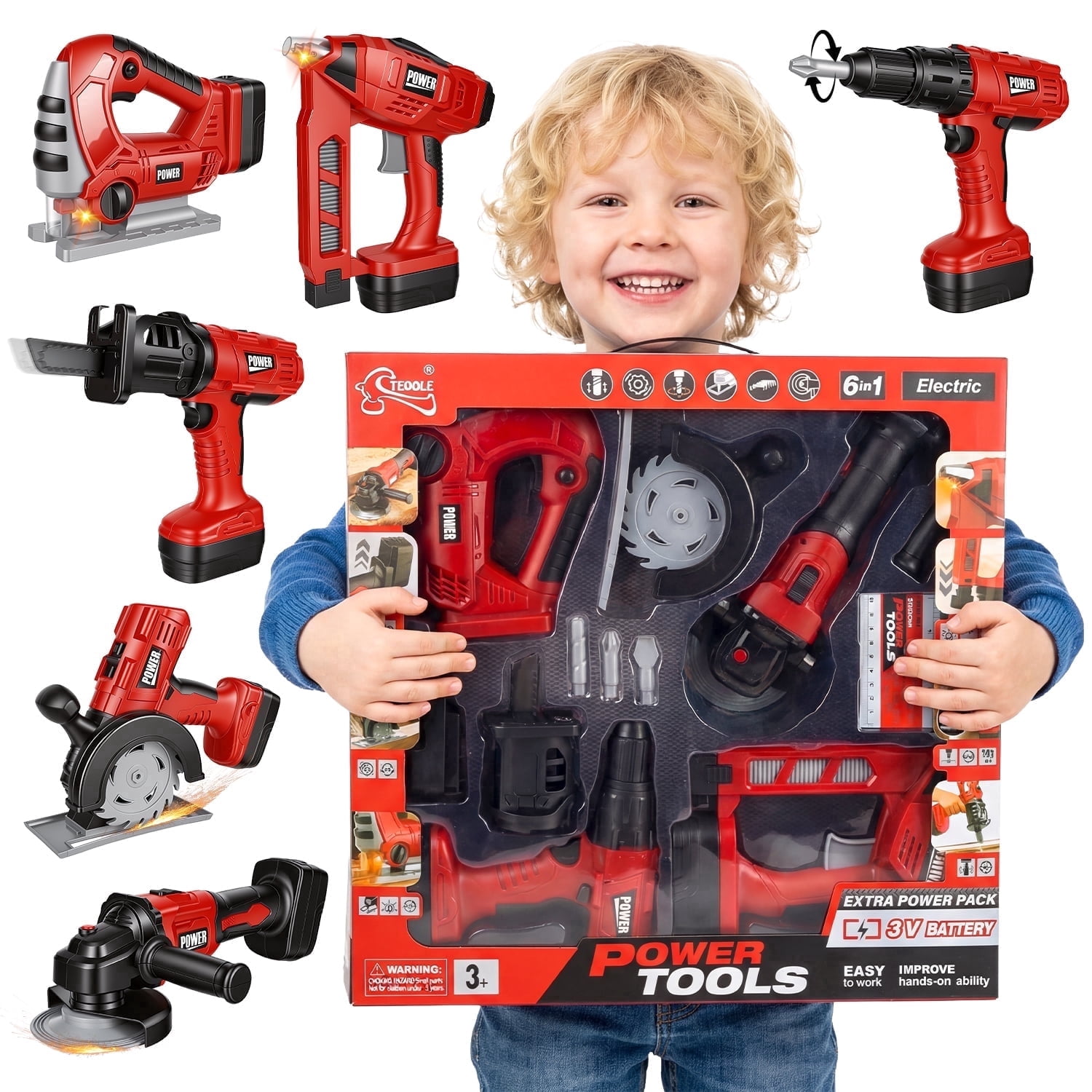 Joyfy, Kids Construction Tool Set, 2024 Update, Orange - Walmart.com