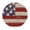 A, variant on Round Patriotic Placemats, American Flag Star Printed Polyester Table Mats, Heat Resistant Non Slip Dining Table Place Mats for 4th of July Independence Day Home Kitchen Table Decor