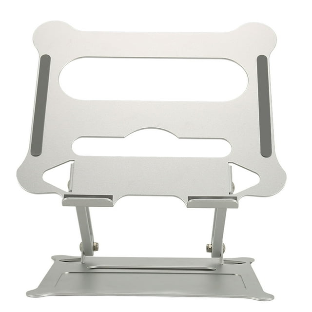 Laptop Stand, Portable Folding Laptop Riser Silver Heat Dissipation For Desk