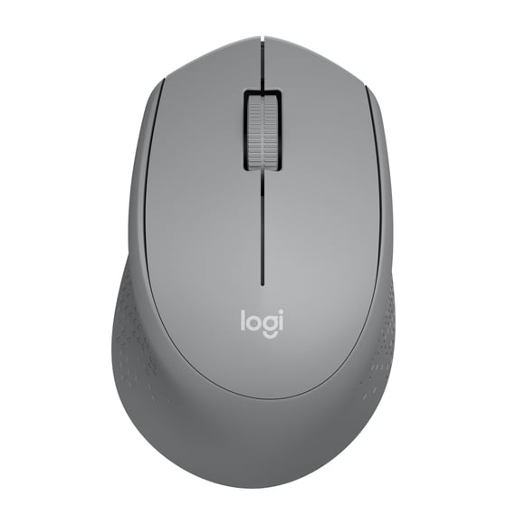 Ratón inalámbrico Logitech M330 SILENT con receptor USB de 2,4 GHz, color gris