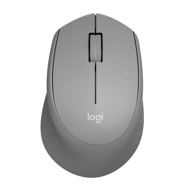 Ratón inalámbrico Logitech M330 SILENT con receptor USB de 2,4 GHz, color gris