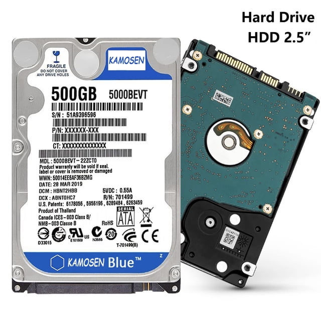 160gb 250gb 320gb 500gb 1tb 2tb Internal Laptop Hard Drive Laptop PC Component 2.5HDD SATA2-SATA3 8mb / 32mb 5400RPM-7200RPM hdd 500GB