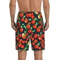 thumbnail image 3 of Fotbe Tomatoes Pajama Shorts for Men, Men's Pajama Bottoms, Sleepwear,Short Pajama Pants-, 3 of 9