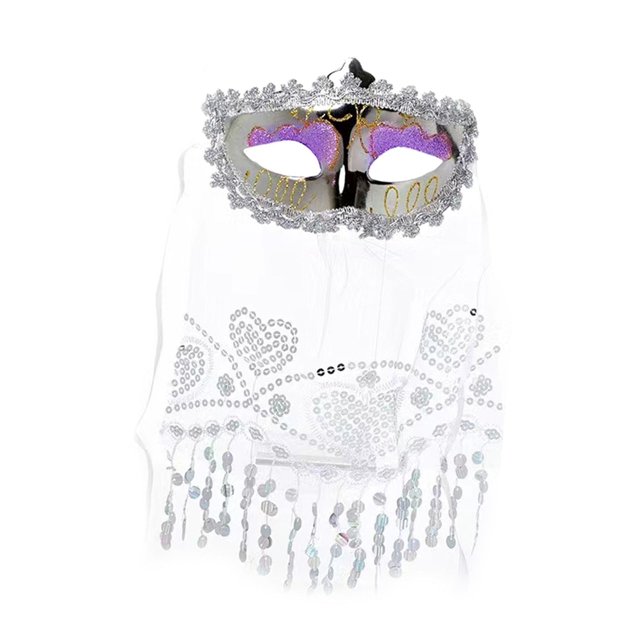 Velo Facial Para Danza Del Vientre Para Mujer, Máscara De Mardi Gras Para Juegos De Rol, Disfraces, Vacaciones, Plata