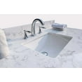 thumbnail image 6 of Montary 49x22" bathroom stone vanity top engineered stone carrara white marble color with rectangle undermount ceramic sink and faucet hole with back splash, 6 of 10
