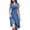 Blue, variant on Elegant Dresses for Women Midi Dresses Womens Sexy V-Neck Sleeveless Casual Folding Solid Color Dress for Evening Party & Cocktail Events