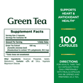 Nature's Bounty Green Tea Extract 315 mg Capsules for Antioxidant