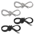 thumbnail image 1 of Uxcell 2-Pares Cordones de Strass 47" Cuerdas de Cristal para Zapatillas Blancas, Negras, 1 of 1
