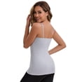 thumbnail image 2 of DARING DIVA Women's Modal U Back Cami Tank Top 3-Pack L Gray, Black, 2 of 5