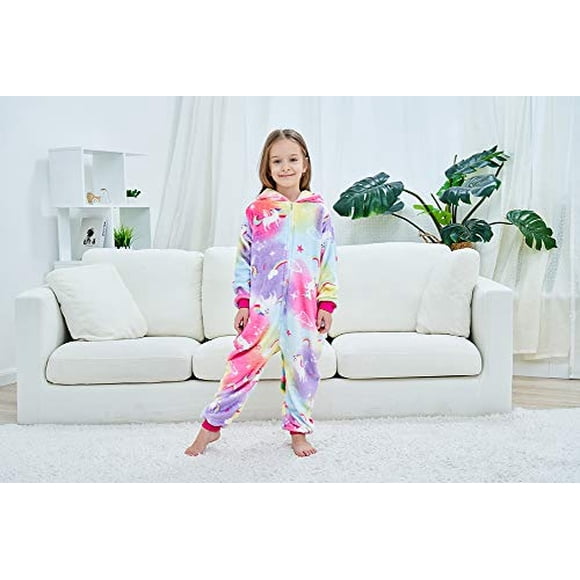 Niños Animal Onesie Coloful Cloud Unicorn Disfraces de Cosplay Onesie Halloween Ropa de do NewPlush NewPlush