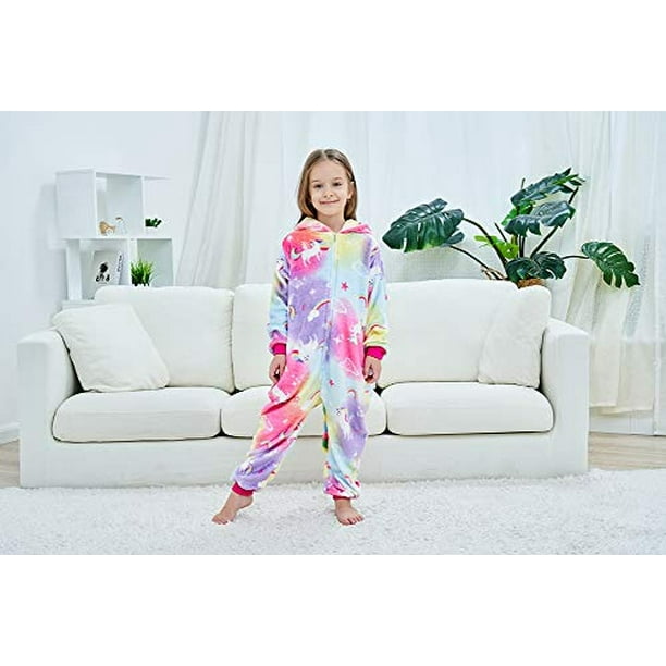 Niños Animal Onesie Coloful Cloud Unicorn Disfraces de Cosplay Onesie Halloween Ropa de do NewPlush NewPlush