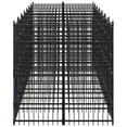 thumbnail image 2 of vidaXL Chenil Extérieur pour Chien en Acier 12,9 M2, 2 of 5