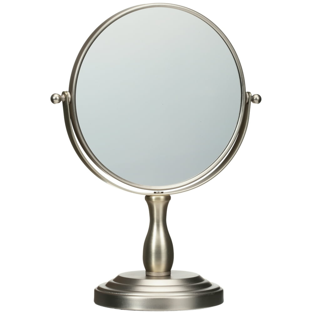 Chapter Standing Tilt Mirror, Brushed Nickel Finish
