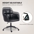 thumbnail image 4 of HOMCOM Chaise de Bureau Pivotante, Chaise de Bureau à Hauteur Réglable, Noire, 4 of 10