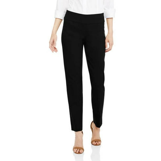 Zac & Rachel - Zac & Rachel Women's Millenium Pull-On Pants, Black, 12 ...