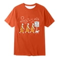 thumbnail image 5 of Gzbliryd Graphic T-Shirt Short Sleeve Summer Blouse Summer T Shirts for Boys Girls Cute Summer Tops Girl Summer Clothes (Orange,3-4 Years), 5 of 5