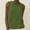 Army Green, variant on Sakmal Crew Neck Tank Tops for Women Double Lined Cotton Linen Shirts Beach Vacation Solid Green Womens Tank Tops L