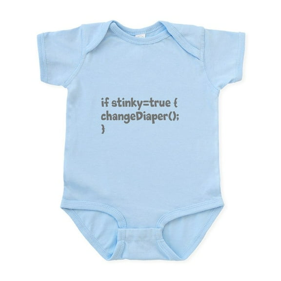 CafePress - Stinky Baby Infant Bodysuit - Baby Light Bodysuit, Size Newborn - 24 Months
