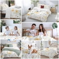 thumbnail image 5 of 3 Piece Yellow Daisy Floral Duvet Cover Set Full Size, Microfiber Comforter/Quilt Cover with Corner Ties and 2 Pillowcases, Spring Rustic Botanical Flowers All Season Soft Bedding with Zipper Closure, 5 of 8