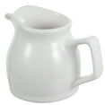 thumbnail image 2 of Gymnture White Ceramic Creamer with Handle Coffee Creamer Pitcher, 2 of 11