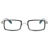 Elton John Pop Specs Reading Glasses - Black/Crystal Bullet 1.50, Rectangle Frame