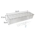 thumbnail image 3 of thinsony Acrylic Flower Vase Transparent Planter Pot for Desktop Dining Table Decor 35cmx10cmx6.5cm, 3 of 9