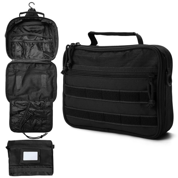 Bolsa de viaje GVCELS Tactical Compact para hombre, color negro