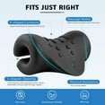 thumbnail image 2 of Neck and Shoulder Relaxer,Portable Cervical Traction Device Neck Stretcher,Neck Posture Corrector Chiropractic Pillow for TMJ Pain Relief and Cervical Spine Alignment,Black, 2 of 5