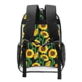 thumbnail image 2 of Susaid Sunflower 1 Print Clear Backpack See Through Transparent Plastic Clear Bookbags for School, College, Stadium,Work, 2 of 7