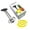 Black, variant on Decorr Pineapple Corer and Slicer, Reinforced sharp blades & Heavy duty & Durable, 9.13" Pineapple Cutter Corer Peeler, Stainless Steel Decorer Fruit Knife, Easy Core Remover (Yellow)