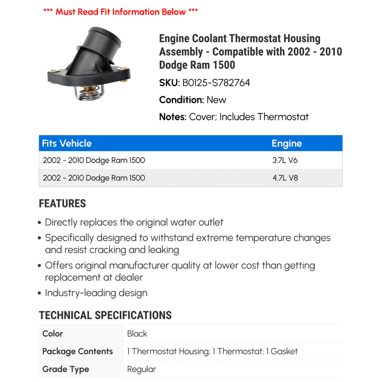 2006 dodge ram 1500 thermostat deals